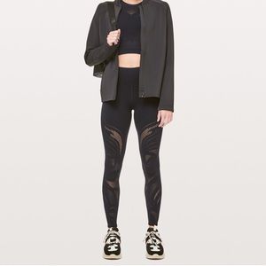 Black leggings with cut out design